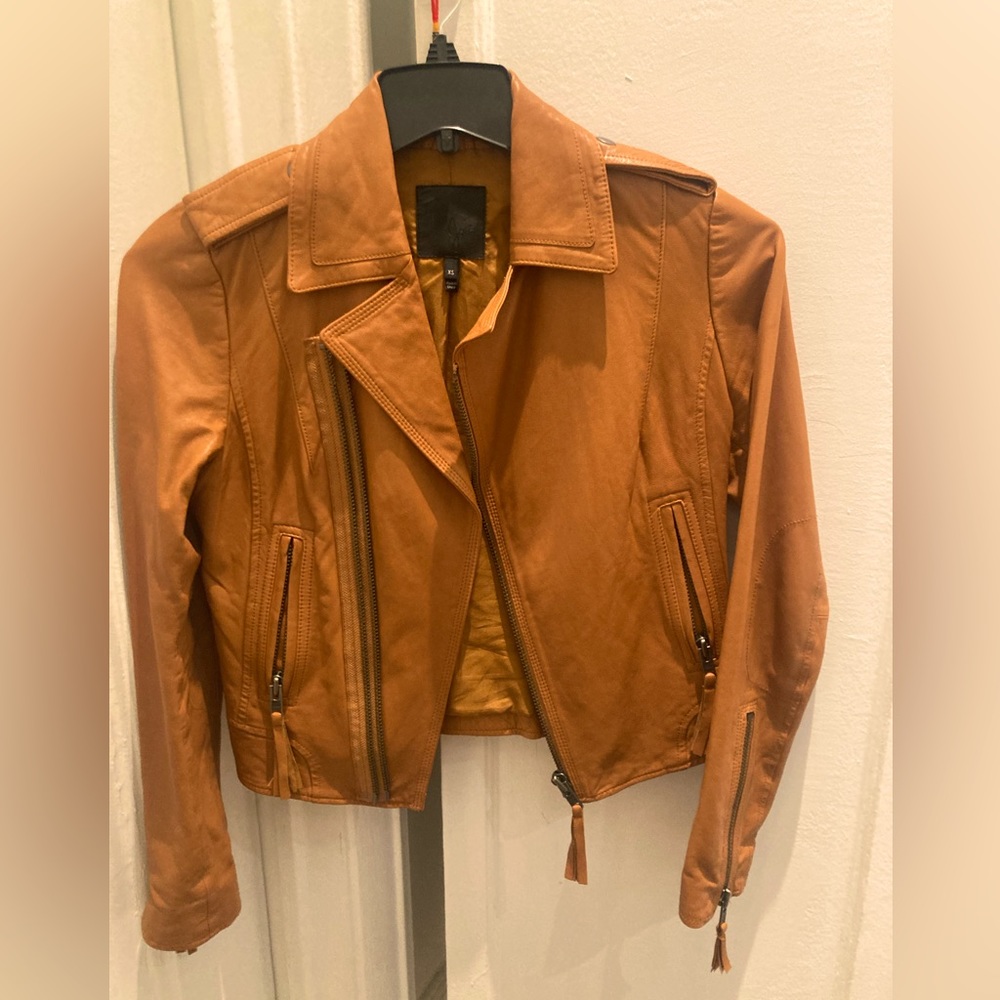 Joie Lamb Leather Biker Moto Jacket, XS, Gently Worn, Great condition